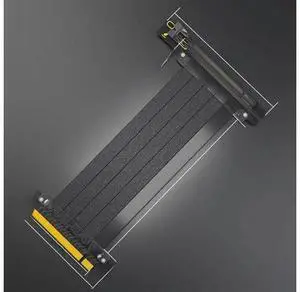 FOR 20cm High Speed PCIE 4.0 X16 Extension Cable 90 Degree Shielded PCIE Riser Cable with PCI Express 16X Port for GPU Graphics Card FOR 20cm High Speed PCIE 4.0 X16 Extension Cable 90 Degree Shielded PCIE Riser Cable with PCI Express 16X Port for GPU Graphics Card