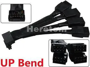 FOR 4x8pin to 16Pin(12+4) GPU Video Card Power Adapter Cable for RTX4090 RTX4080 3090T PCI-e 5.0 12V WR 90 Degree Elbow FOR 4x8pin to 16Pin(12+4) GPU Video Card Power Adapter Cable for RTX4090 RTX4080 3090T PCI-e 5.0 12V WR 90 Degree Elbow