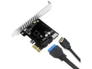 FOR PCI Express Card Type-E Expansion Card PCI-E To USB3.0 (19/20 pin) Converter Card Type-E Front Panel Type-C Expansion Card FOR PCI Express Card Type-E Expansion Card PCI-E To USB3.0 (19/20 pin) Converter Card Type-E Front Panel Type-C Expansion Card