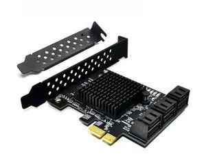 FOR SATA Adapter 6 Port SATA 3.0 to PCIe Expansion Card PCI Express SATA 3 Converter with Heatsink for HDD 88SE9215 Chip FOR SATA Adapter 6 Port SATA 3.0 to PCIe Expansion Card PCI Express SATA 3 Converter with Heatsink for HDD 88SE9215 Chip