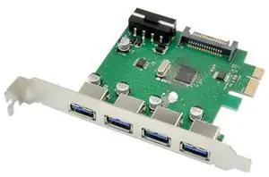 FOR PCI-E To 4 Ports USB 3.0 Converter card 4 Ports USB3.0 adapter Card VL805 Chipset sata 4pin power supply FOR PCI-E To 4 Ports USB 3.0 Converter card 4 Ports USB3.0 adapter Card VL805 Chipset sata 4pin power supply