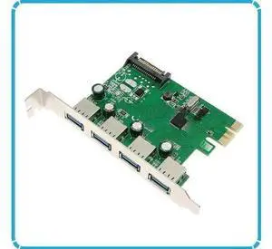 FOR 4 Port PCI-E To USB3.0 Hot Swap Plug and Play Converter Card PCI-E 2.0 standard Chipset PCIE Expansion Card FOR 4 Port PCI-E To USB3.0 Hot Swap Plug and Play Converter Card PCI-E 2.0 standard Chipset PCIE Expansion Card