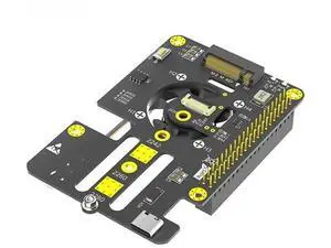 FOR 3 in 1 Combo M.2 NVMe to PCIe Adapter Support M Key 2230 2242 NVME SSD Cooler fan Automatic Discoloration LED for Pi 5 FOR 3 in 1 Combo M.2 NVMe to PCIe Adapter Support M Key 2230 2242 NVME SSD Cooler fan Automatic Discoloration LED for Pi 5