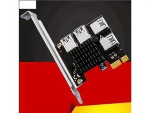 FOR PCIE 1 to 4 Riser Card PCI-E 1X to 4 Riser USB 3.0 5Gb Multiplier Hub PCI Express X16 Riser for Video Card for FOR PCIE 1 to 4 Riser Card PCI-E 1X to 4 Riser USB 3.0 5Gb Multiplier Hub PCI Express X16 Riser for Video Card for
