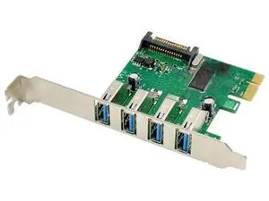 FOR PCI-E To 4 Port USB3.0 Expansion Card Super Speed USB3.0 Host Control Expansion Card chipset vl805 chip sata power supply FOR PCI-E To 4 Port USB3.0 Expansion Card Super Speed USB3.0 Host Control Expansion Card chipset vl805 chip sata power supply