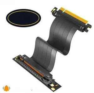 FOR 90 Degree PCIE 4.0 16X High Speed PCI Express Riser Silver-plated Cable 64GBS for RTX4090 RTX3090ti RX6900XT GPU Extension Cable FOR 90 Degree PCIE 4.0 16X High Speed PCI Express Riser Silver-plated Cable 64GBS for RTX4090 RTX3090ti RX6900XT GPU Extension Cable