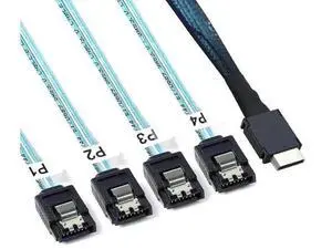 FOR Reliable PCI-Express SAS SFF-8611 4i to 4 SATA server conversion cord FOR Reliable PCI-Express SAS SFF-8611 4i to 4 SATA server conversion cord