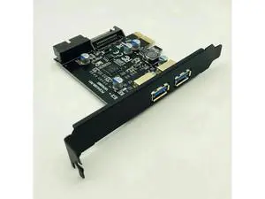 Super Speed USB 3.0 PCI-E 2 Port PCI Express Expansion Card 19-Pin Power Connector for Desktops PC PCI Express USB 3.0 Cards Super Speed USB 3.0 PCI-E 2 Port PCI Express Expansion Card 19-Pin Power Connector for Desktops PC PCI Express USB 3.0 Cards