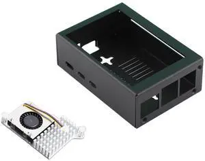 for Raspberry Pi 5 Metal Protective Case, with Fan | Metal; Support 3.5in Screen; Support PWM Active Cooler, Full Port cutouts; Dust/Anti-static Protection for Raspberry Pi 5 Metal Protective Case, with Fan | Metal; Support 3.5in Screen; Support PWM Active Cooler, Full Port cutouts; Dust/Anti-static Protection