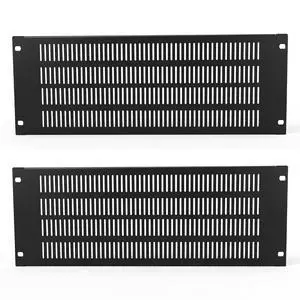 2PCS Vented Metal Rack Blank Panel 4U for 19 Inch Server Racks | 19-inch Standard Rack Compatible, Vented Airflow Design, Dust & EMI Protection, Easy Mounting 2PCS Vented Metal Rack Blank Panel 4U for 19 Inch Server Racks | 19-inch Standard Rack Compatible, Vented Airflow Design, Dust & EMI Protection, Easy Mounting