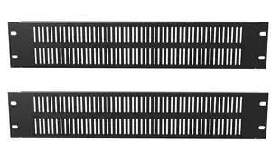 2PCS Vented Metal Rack Blank Panel 2U for 19 Inch Server Racks | 19-inch Standard Rack Compatible, Vented Airflow Design, Dust & EMI Protection, Easy Mounting 2PCS Vented Metal Rack Blank Panel 2U for 19 Inch Server Racks | 19-inch Standard Rack Compatible, Vented Airflow Design, Dust & EMI Protection, Easy Mounting