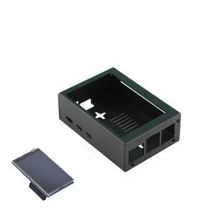 for Raspberry Pi 5 Metal Protective Case, with 3.5in Touch Screen | Metal; Support 3.5in Screen; Support PWM Active Cooler, Full Port cutouts; Dust/Anti-static Protection for Raspberry Pi 5 Metal Protective Case, with 3.5in Touch Screen | Metal; Support 3.5in Screen; Support PWM Active Cooler, Full Port cutouts; Dust/Anti-static Protection