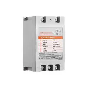 1pcs Digital Converter 5/7.5/10HP Single Phase to 3 Phase Converter Digital Phase Shifter for Residential Light(5HP) 1pcs Digital Converter 5/7.5/10HP Single Phase to 3 Phase Converter Digital Phase Shifter for Residential Light(5HP)