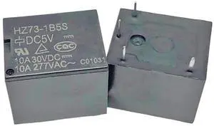 1pcs HZ73-1B5S DC5V (T73B-10A) Relay 4pins 1pcs HZ73-1B5S DC5V (T73B-10A) Relay 4pins