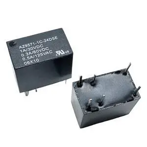 1pcs AZ9571-1C-24DSE (23FC-24V) Relay 6pins 1pcs AZ9571-1C-24DSE (23FC-24V) Relay 6pins