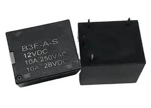 1pcs B3F-A-S 12VDC (T73-1A-12V-10A) Relay 4pins 1pcs B3F-A-S 12VDC (T73-1A-12V-10A) Relay 4pins