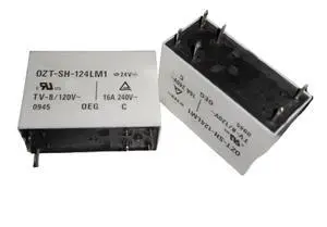 1pcs OZ-SH-112LM1 ; OZ-SS-124LM1/124DM1 ; OZT-SH-124LM1 ; (14FA6-24V/12V-16A) Relay 6pins(OZT-SH-124LM1 24V) 1pcs OZ-SH-112LM1 ; OZ-SS-124LM1/124DM1 ; OZT-SH-124LM1 ; (14FA6-24V/12V-16A) Relay 6pins(OZT-SH-124LM1 24V)