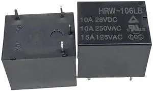1pcs HRW-106LB (T73B-6V-10A) Relay 4pins 1pcs HRW-106LB (T73B-6V-10A) Relay 4pins