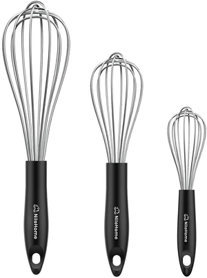Whisk Set 8" 10" 12" Kitchen Whisk,3-Pack Whisk Set 8" 10" 12" Kitchen Whisk,3-Pack