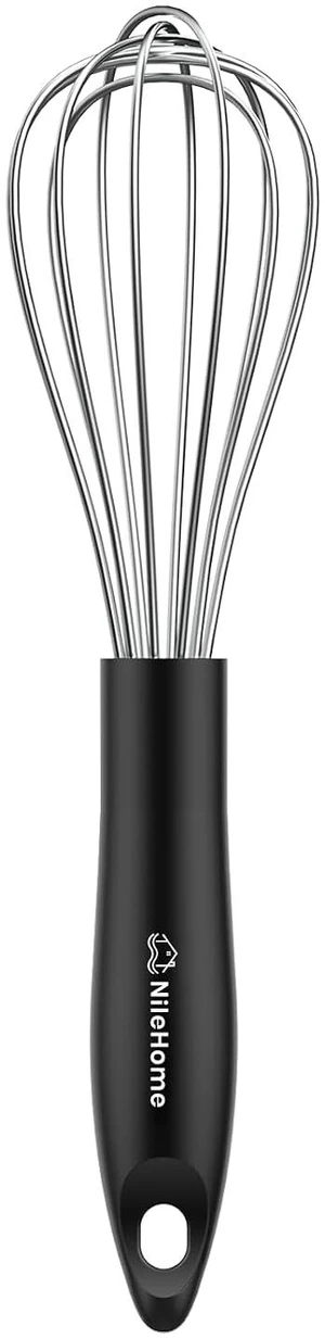 Whisk 10" Kitchen Whisk,Black Silver Whisk 10" Kitchen Whisk,Black Silver