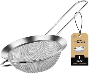 3 Piece Stainless Steel Mesh Strainers,Silver3.1"+5.4"+7.8") 3 Piece Stainless Steel Mesh Strainers,Silver3.1"+5.4"+7.8")