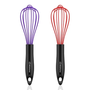 Silicone Whisk 10" Kitchen Whisk,Purple Silicone Whisk 10" Kitchen Whisk,Purple