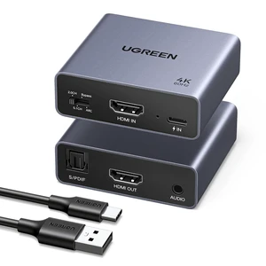4K@60Hz HDMI Audio Extractor Converter, SPDIF/Optical & 3.5mm, ARC 4K@60Hz HDMI Audio Extractor Converter, SPDIF/Optical & 3.5mm, ARC