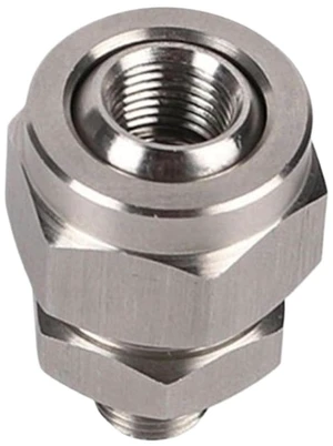 Qseries Adjustable Swivel Ball Joint Universal Quick Adapter Flat Fan Spray Nozzle - Stainless Steel, 0°-110° Angle, NPT/BSPT Threads(1/2 to 1/2) Qseries Adjustable Swivel Ball Joint Universal Quick Adapter Flat Fan Spray Nozzle - Stainless Steel, 0°-110° Angle, NPT/BSPT Threads(1/2 to 1/2)
