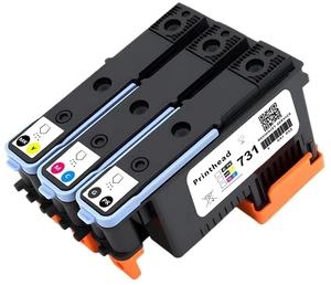 Compatible For HP 731 Compatible Printhead Compatible For HP DesignJet T1700 T1700dr T1708 Plotter - Replacement P2V27A Print Head, High Precision Inkjet Printing Accessory(HP731 MK-Y)