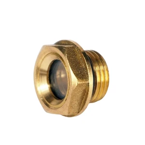 Brass Oil Level Sight Glass Window
