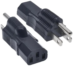 Power Adapter Plug Converter 5-15P to IEC 320 C13 Power Adapter Plug Converter 5-15P to IEC 320 C13