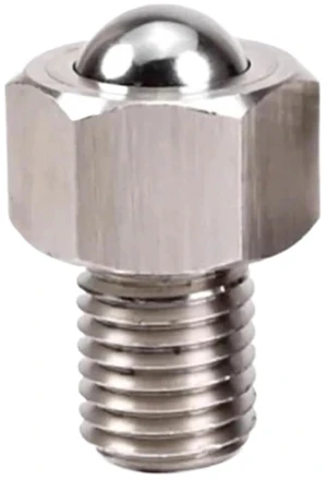 Stainless Steel Universal Ball Transfer Unit with Hex Base - M6-M20 for Conveyor & Material Handling(Steel Ball M10)