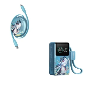x Honkai: Star Rail Charging Bundle, 100W Retractable USB-C Cable & 10000mAh 55W Power Bank with Built-in Cable, Fast Charging for MacBook, iPhone 17/16, Galaxy S26/S25, iPad x Honkai: Star Rail Charging Bundle, 100W Retractable USB-C Cable & 10000mAh 55W Power Bank with Built-in Cable, Fast Charging for MacBook, iPhone 17/16, Galaxy S26/S25, iPad