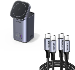 MagSafe Charger Bundle with 100W USB C to USB C Cable for iPhone 15/15 Plus/15 Pro/15 Pro Max, MacBook Pro, iPad Pro, Dell XPS, Samsung Galaxy S24/S23/S22 Ultra, Switch, Pixel8