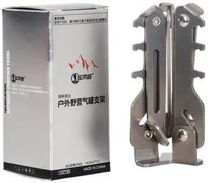 Outdoor gas can holder, 430 stainless steel, suitable for 110g, 230g, and Yuandingke brand color box packaging Outdoor gas can holder, 430 stainless steel, suitable for 110g, 230g, and Yuandingke brand color box packaging