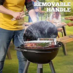 ivtivfu Grill Basket Set, Removable Wooden Handle, 304 Stainless Steel, Rolling BBQ Tools, Smoker Grilling Accessories for Vegetable Fish, Outdoor Cooking Camping, Birthday Gifts for Men Dad Husband ivtivfu Grill Basket Set, Removable Wooden Handle, 304 Stainless Steel, Rolling BBQ Tools, Smoker Grilling Accessories for Vegetable Fish, Outdoor Cooking Camping, Birthday Gifts for Men Dad Husband
