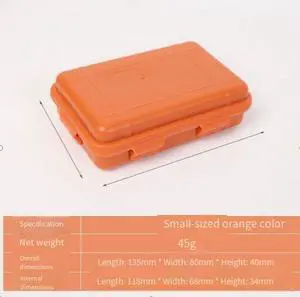EDC Outdoor Survival Kit Box - Shockproof, Pressure-resistant Small Orange EDC Outdoor Survival Kit Box - Shockproof, Pressure-resistant Small Orange