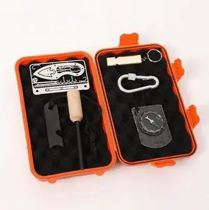 EDC Outdoor Survival Kit Box - Shockproof, Pressure-resistant EDC Outdoor Survival Kit Box - Shockproof, Pressure-resistant