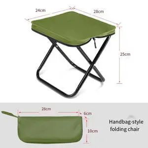 Pencil case folding stool, fishing stool, chair, portable outdoor stool, camping supplies, train/subway travel portable stool green Pencil case folding stool, fishing stool, chair, portable outdoor stool, camping supplies, train/subway travel portable stool green