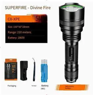 waterproof outdoor LED rechargeable security patrol portable self-defense multi-functional high-intensity flashlight wholesale C8-XPE-Shenhuo Hot Selling Model Online waterproof outdoor LED rechargeable security patrol portable self-defense multi-functional high-intensity flashlight wholesale C8-XPE-Shenhuo Hot Selling Model Online
