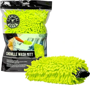 Chemical Guys, Chenille Microfiber Wash Mitt for Cars, Lime Green, Single Chemical Guys, Chenille Microfiber Wash Mitt for Cars, Lime Green, Single