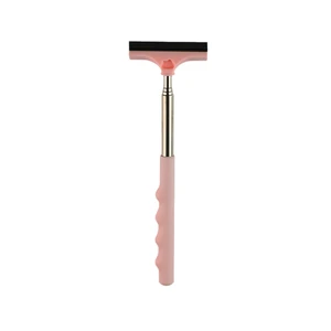 Retractable Car Rearview Mirror Squeegee, Stainless Steel Telescopic Window Glass Wiper, Portable Water Remover for Auto Mirror & Windshield pink Retractable Car Rearview Mirror Squeegee, Stainless Steel Telescopic Window Glass Wiper, Portable Water Remover for Auto Mirror & Windshield pink