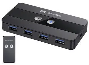 Dual 4K 60Hz USB C KVM Switch for 2 Computers 2 Monitors (Not Work with Desktop PCs or Chromebooks) with RF Remote Control, HDMI, DisplayPort & 4X USB 3.0 Compatible with Thunderbolt 4 Dual 4K 60Hz USB C KVM Switch for 2 Computers 2 Monitors (Not Work with Desktop PCs or Chromebooks) with RF Remote Control, HDMI, DisplayPort & 4X USB 3.0 Compatible with Thunderbolt 4