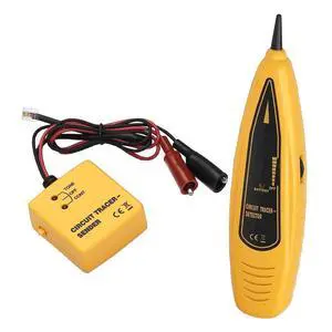 Wire Tracer & Circuit Tester -Tone Generator & Probe Kit - Find & Trace Wires & Cables, Test Circuit Continuity, Network Telephone Line, Coaxial, Automotive - Features Alligator Clips & RJ11 Plug Wire Tracer & Circuit Tester -Tone Generator & Probe Kit - Find & Trace Wires & Cables, Test Circuit Continuity, Network Telephone Line, Coaxial, Automotive - Features Alligator Clips & RJ11 Plug