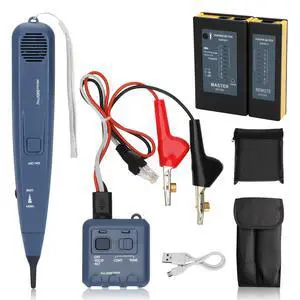 Pro3000 Tone Generator and Probe Kit Bundle with Network Cable Tester, Toner Electrical Tool, Ethernet Tester Tool for RJ45 Cat5/Cat5e/Cat6/Cat6a/Cat7 UTP/Shielded Cable, RJ11 & RJ12 Pro3000 Tone Generator and Probe Kit Bundle with Network Cable Tester, Toner Electrical Tool, Ethernet Tester Tool for RJ45 Cat5/Cat5e/Cat6/Cat6a/Cat7 UTP/Shielded Cable, RJ11 & RJ12