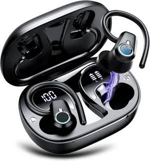 Wireless Earbuds, 2023 Bluetooth Headphones 5.3 Sport, 50H Ear buds with Earhooks, Dual LED DisplayBluetooth Earbuds, Deep Bass Stereo Noise Cancelling Headphones, IP7 Waterproof Running Earphones Wireless Earbuds, 2023 Bluetooth Headphones 5.3 Sport, 50H Ear buds with Earhooks, Dual LED DisplayBluetooth Earbuds, Deep Bass Stereo Noise Cancelling Headphones, IP7 Waterproof Running Earphones