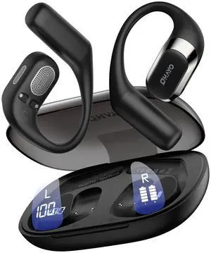 Open Ear Headphones,Over Ear Earbuds with Ergonomic Earhook,Bluetooth Headphones 5.4 with Smart Digital Display,40H Playtime,IPX6 Waterproof,Touch Control Operate Fit Cycling,Running,Workout Open Ear Headphones,Over Ear Earbuds with Ergonomic Earhook,Bluetooth Headphones 5.4 with Smart Digital Display,40H Playtime,IPX6 Waterproof,Touch Control Operate Fit Cycling,Running,Workout