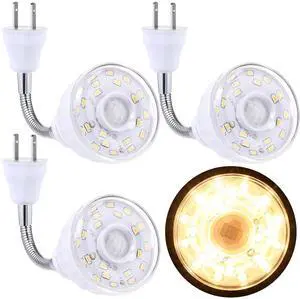 3 Pack Motion Activated LED Night Light Plug in Smart Dusk Dawn Sensor Light PIR Infrared Sensor Motion Detector Lamp Flexible Rotating for Hallway Stairway Garage Basement(Warm White) 3 Pack Motion Activated LED Night Light Plug in Smart Dusk Dawn Sensor Light PIR Infrared Sensor Motion Detector Lamp Flexible Rotating for Hallway Stairway Garage Basement(Warm White)