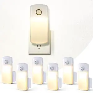 6 Pack Emergency Power Failure Night Lights, Motion Sensor Night Light, Automatic Dusk to Dawn, Emergency Lights for Home, Bedrooms, Hallways, Black Outs, Rechargeable 6 Pack Emergency Power Failure Night Lights, Motion Sensor Night Light, Automatic Dusk to Dawn, Emergency Lights for Home, Bedrooms, Hallways, Black Outs, Rechargeable