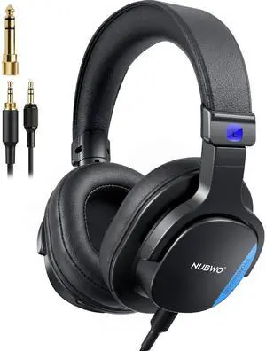 Studio Monitor Headphones, Hi-Res Wired Over Ear Headphones with 1/4 inch to 3.5mm Jack, 45mm Drivers, Professional DJ Headphones for Piano Guitar APM Recording Mixing-HD01 (Black) Studio Monitor Headphones, Hi-Res Wired Over Ear Headphones with 1/4 inch to 3.5mm Jack, 45mm Drivers, Professional DJ Headphones for Piano Guitar APM Recording Mixing-HD01 (Black)